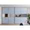 Cool Blue Wardrobe - Sliding Door